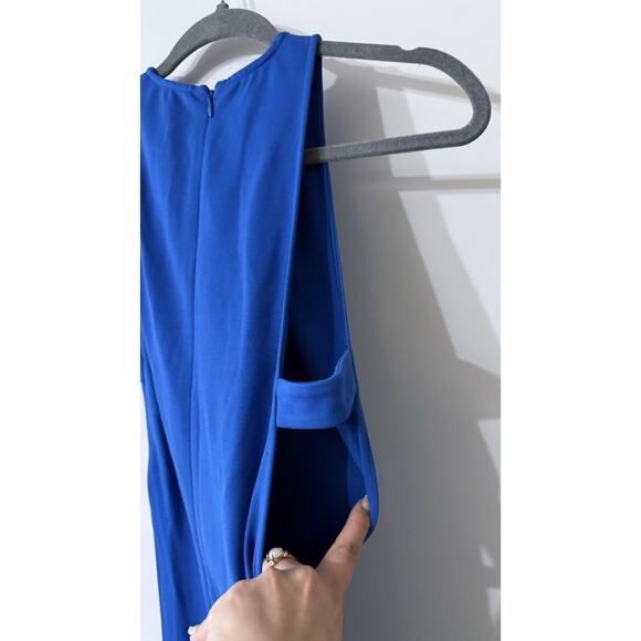 NBD Revolve Cobalt Blue Maxi Dress Cutout Slit Bodycon Gown Party Formal XS - Picture 5 of 6